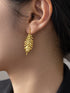 Cercei din argint Folia (Silver/Gold)